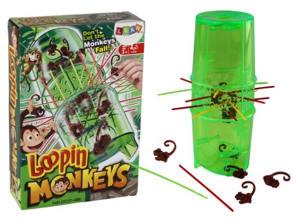 Hra Zručnosti Chyť Opici Padající Opice Tyčinky