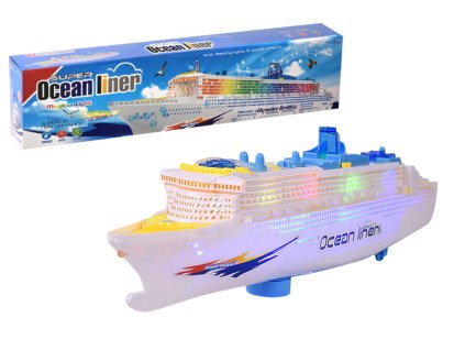 Cestovní osobní loď s světly a zvuky