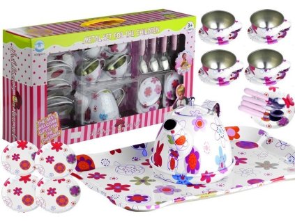 Krásný Kovový Čajový Set Kuchyňská Sada