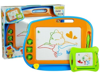 Magnetická kreslící tabule 2v1 Malá a Velká s třemi razítky