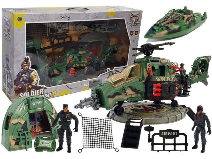 Vojenská sada s osvětlením a zvuky