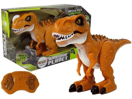 Dálkově Ovládaný Dinosaurus Hnědý Zvuk Světlo Tyranosaurus