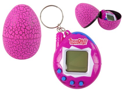 Tamagotchi v Jajku Elektronická Hra Zvířátko Růžové
