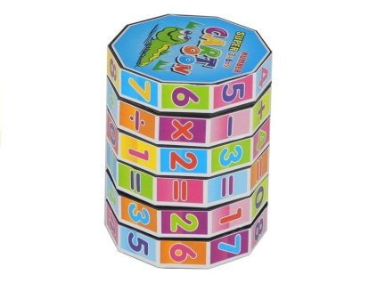 Matematický válec skládačka vzdělávací kostka