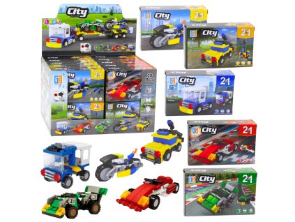 Sada Kreativní Stavebnice Konstrukční Vůz Městský 2v1