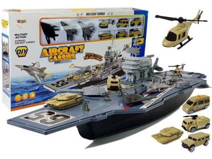 Vojenská Letadlová Loď s Vozidly 86cm