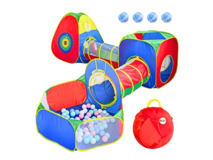Velké Herní Hřiště Stan Tunely Bazének na Míčky Trakta Barevné