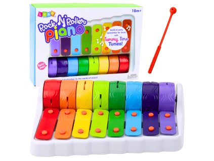 Obracecí Batolecí Xylofonová Rolnička Rock N' Roller Piano