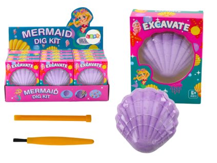 Archeologická Sada Mořská Panna ve Skořápce Dláto Štětec