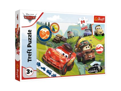 Puzzle - 24 Maxi - Veselá auta - Disney Cars 3 14352