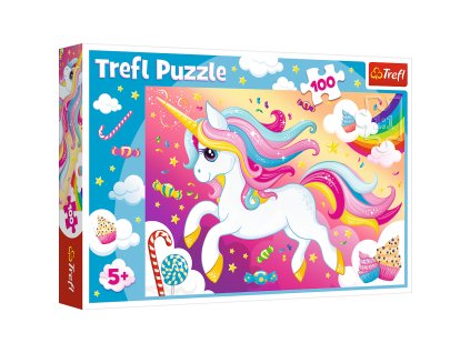 Puzzle - 100 - Krásný jednorožec - Trefl 16386