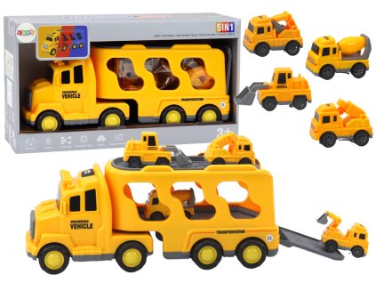 Žlutý Auto Přepravník Lora - Hračka pro Dětské Nadšence do Motorismu a Stavitelství