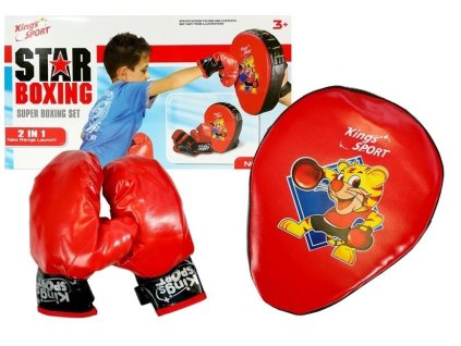 Boxerská sada Rukavice Štít Bojové sporty