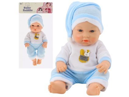 Miminko Panenka v Modrém Pyžamu s Čepičkou, Pohyblivé Končetiny, 30cm