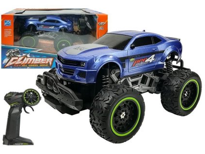RC Auto Terénní Modrý Vysoké Kola 6.5 km/h