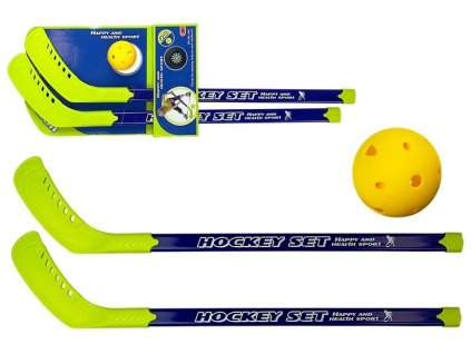 Dětské Hokejové Hole s Míčkem Sada Floorball Zelené
