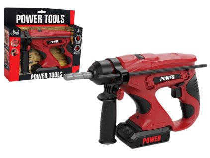 Červená Aku Vrtačka Pro Malé Kutilé S Vyměnitelnými Vrtáky