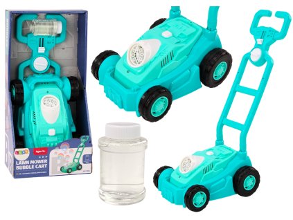 Stroj na mýdlové bubliny Kosačka Jezdítko s rukojetí Zelený