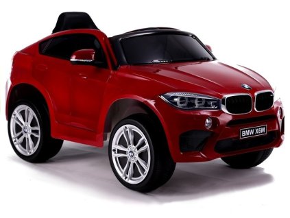 Dětské Elektrické Auto BMW X6M Bordové s Dálkovým Ovládáním, LED a Audio