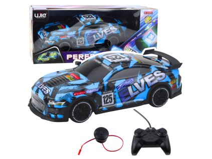 RC Sportovní Auto Se Silničním Klaksonem - Modré, Pro Závodníky Od 8 Let