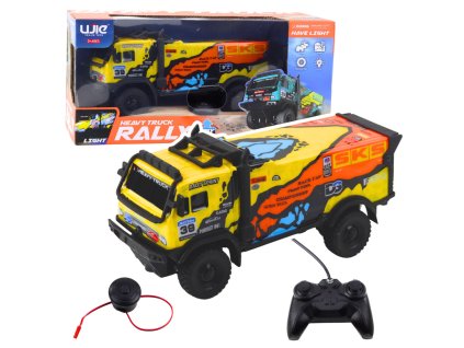 Žlutý RC Nákladní Vůz s Dálkovým Ovládáním a Reálnými Zvuky