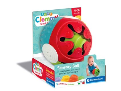 CLEMMY Smyslová Měkká Piłeczka pro Kreativní Hru Dětí - 4 Textury