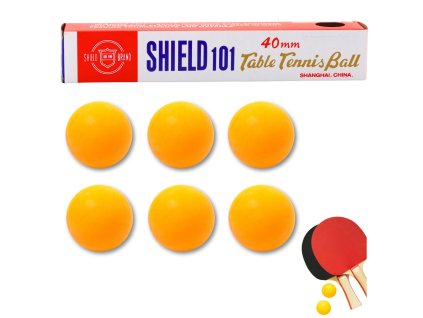 Pingpongové Míčky Sport Oranžové 40mm - Sada 6ks