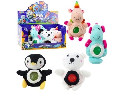 Senzorický Pluszak s Vodními Kuličkami 20cm - Mix Zvířátek