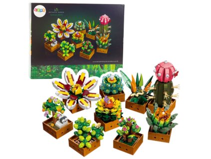 Konstrukční Sada Květy Exotiky v Květináči - 913 dílků