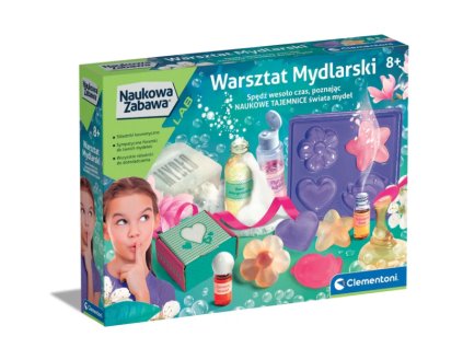 Vědecká Sada Výroby Mýdel Clementoni для Děti над 8 Let