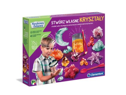 pol pl Naukowa Zabawa Zestaw Laboratorium Stworz Wlasne Krysztaly Jezyk Polski Clementoni 50069 28540 3