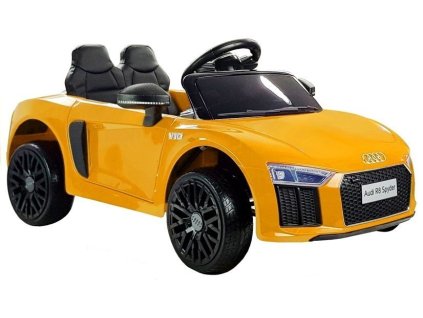 Elektrické autíčko na baterie Audi R8 Spyder Žluté