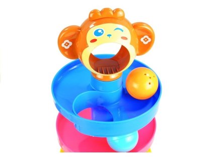 Edukativní třídící skluzavka s opičkou pro batolata