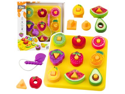 Vysoce Kvalitní Geometrická Ovocná Skládanka pro Děti – Zábava & Učení