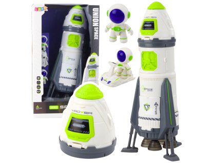 Interaktivní Kosmická Raketa s Astronauty a Zvukovými Efekty pro Děti od 3 Let