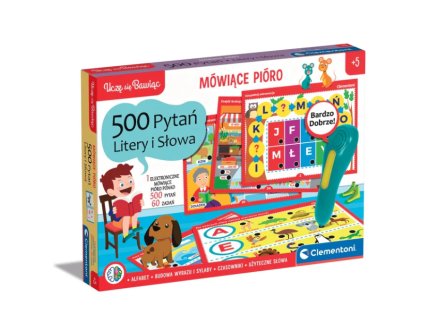 Interaktivní Elektronické Pero Clementoni - 500 Otázek pro Hravé Učení