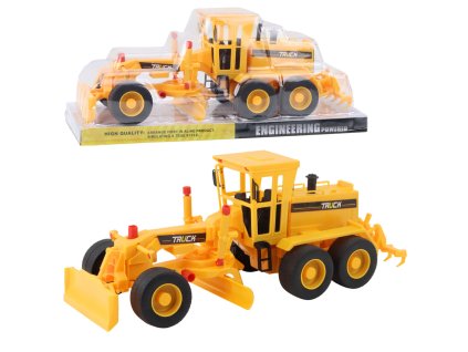 Žlutý Dětský Stavební Grader s Pohyblivými Částmi - Odolný a Bezpečný pro Děti od 3 Let