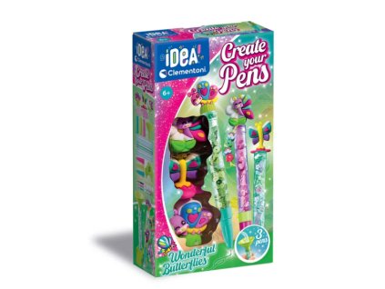 Clementoni Idea Art Kreativní Sada pro Výrobu Duhových Dlouhopisů Motýli