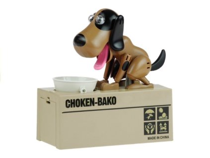 Interaktivní pokladnička Pejsek s hnědými skvrnami