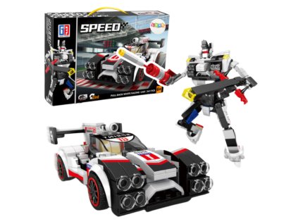 Kreativní Stavebnice Sportovní Vůz a Robot 2v1, 341 dílků