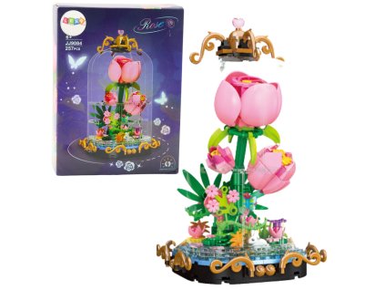 Konstrukční Sada - Věčná Růže ve Skleněné Kupoli, 257 Dílků