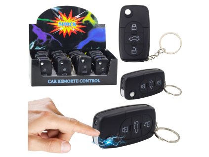 Elektrický Klíčový Přívěsek 2v1: LED Svítilna a Šok pro Zábavu