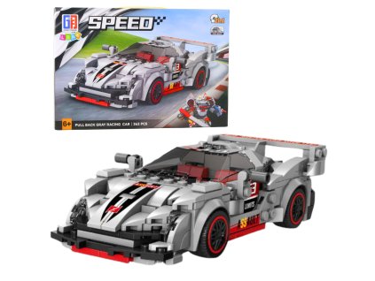 Konstrukční Stavebnice 2v1: Sportovní Auto & Futuristický Robot - Šedá, 363 Dílků