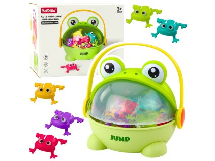 Skákající Žabky - Hra pro Rozvoj Dovedností s 15 Žabkami a Pojemníkem