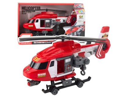 Záchranářský Helikoptér 1:16 s Světly a Zvuky