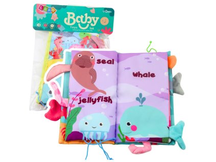 Kreativní Smyslová Kniha Mořská Zvířata S Pískátkem a Šustěním