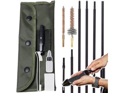 Profesionální Čisticí Souprava na Zbraně 5,56 mm s Voděodolným Pouzdrem