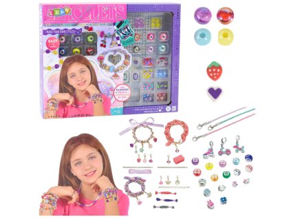 Kreativní Sada na Výrobu Náramků DIY s Korálky a Přívěsky