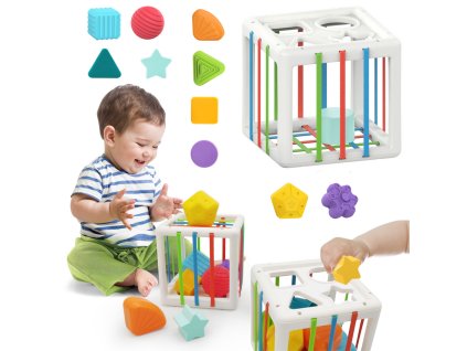 Multifunkční Dětská Kostka: Smykové, Antistresové, Bezpečné a Zábavné Interaktivní Hraní