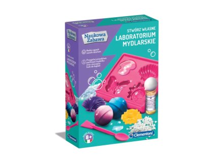 pol pl Naukowa Zabawa Zestaw Laboratorium Mydlarskie Mydla Kule do Kapieli Jezyk Polski Clementoni 60949 28518 4